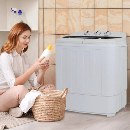 Compact Portable Double Tub Washer - Halri