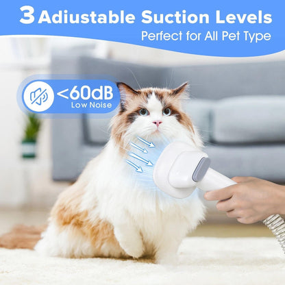 Pet Grooming Tool Set With Suction