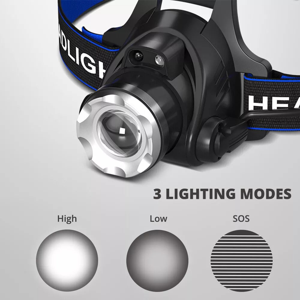 Portable LED Recharge Flashlight