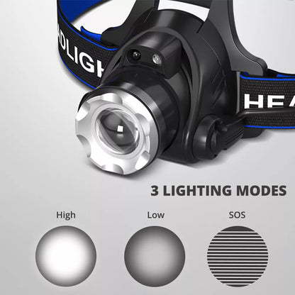 Portable LED Recharge Flashlight