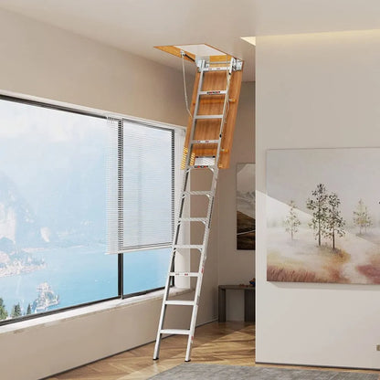 Compact Lightweight Folding Loft Ladder 54 Inch - Halri