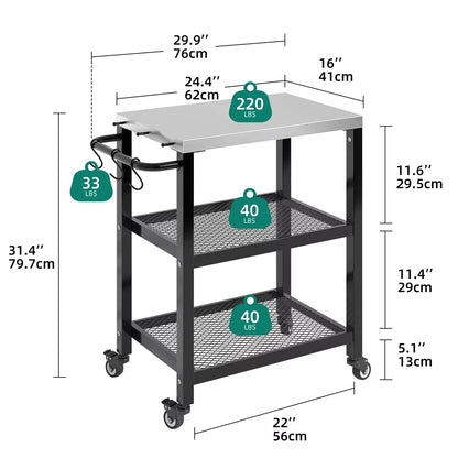Mobile Kitchen Island Cart