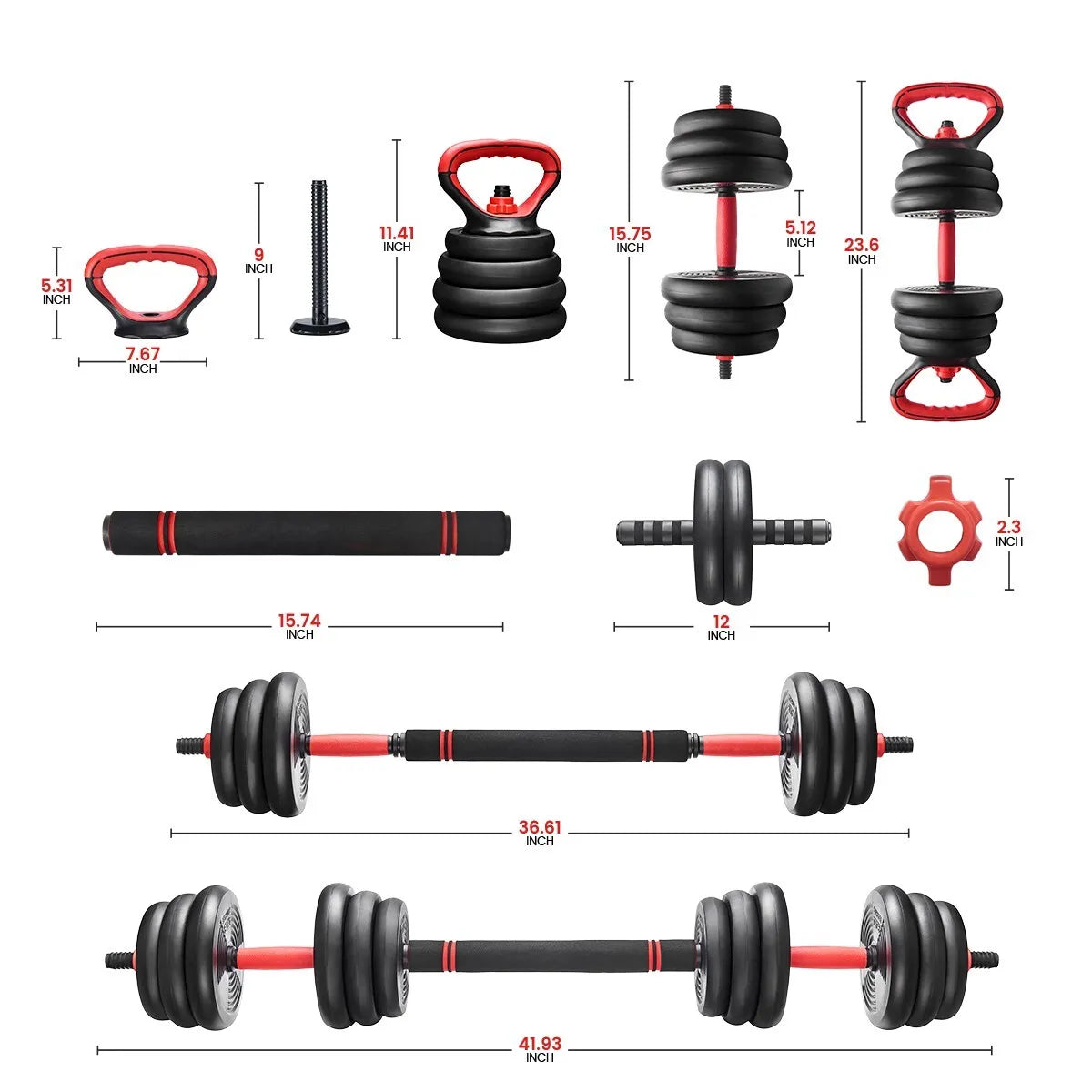 Space Saving Home Dumbbell Set