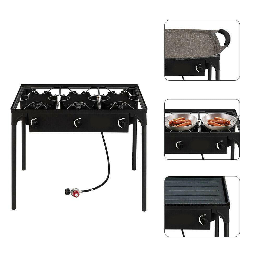 Compact Gas Camping Stove Portable Outdoor Cooker Grill