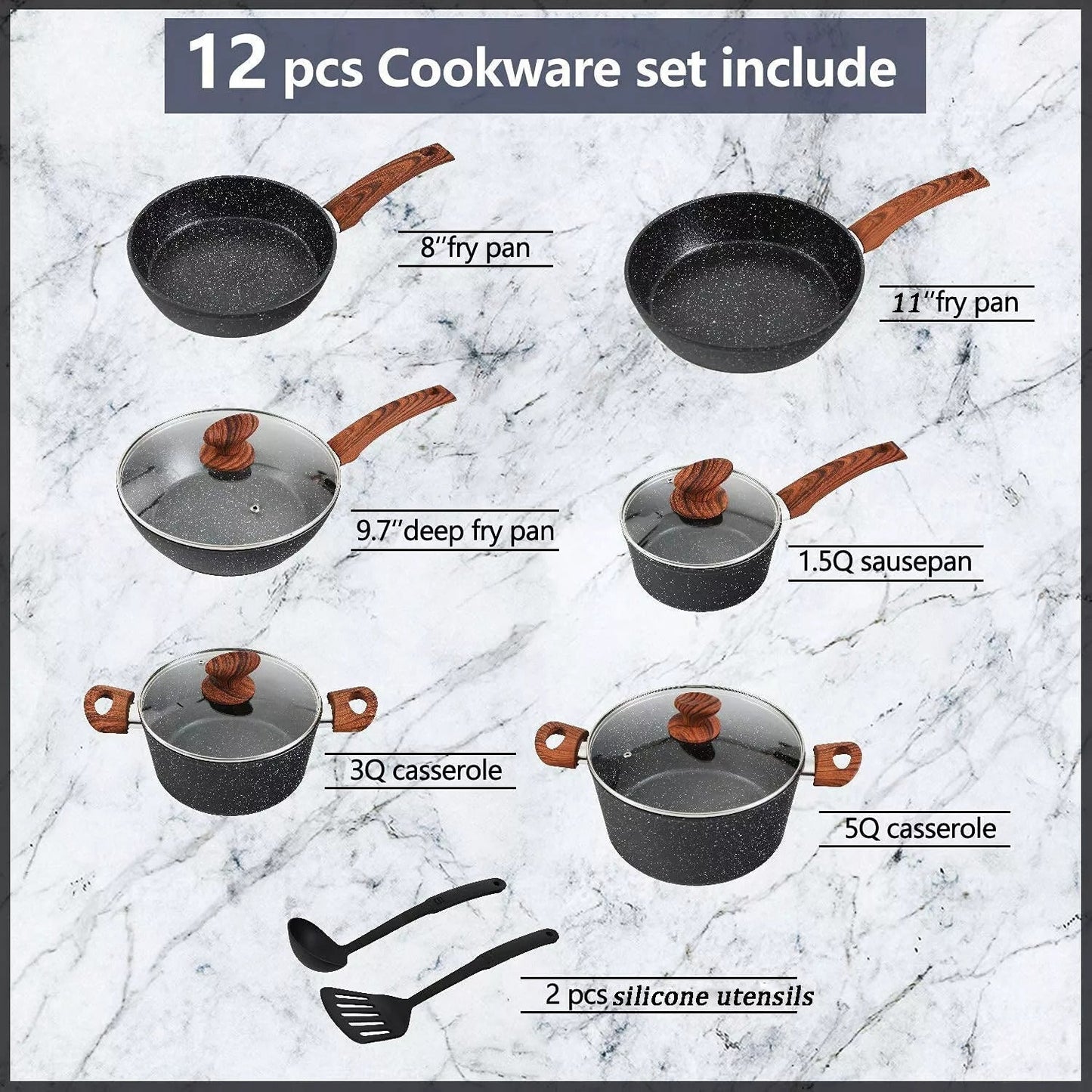 Complete Stainless Steel Cookware Set