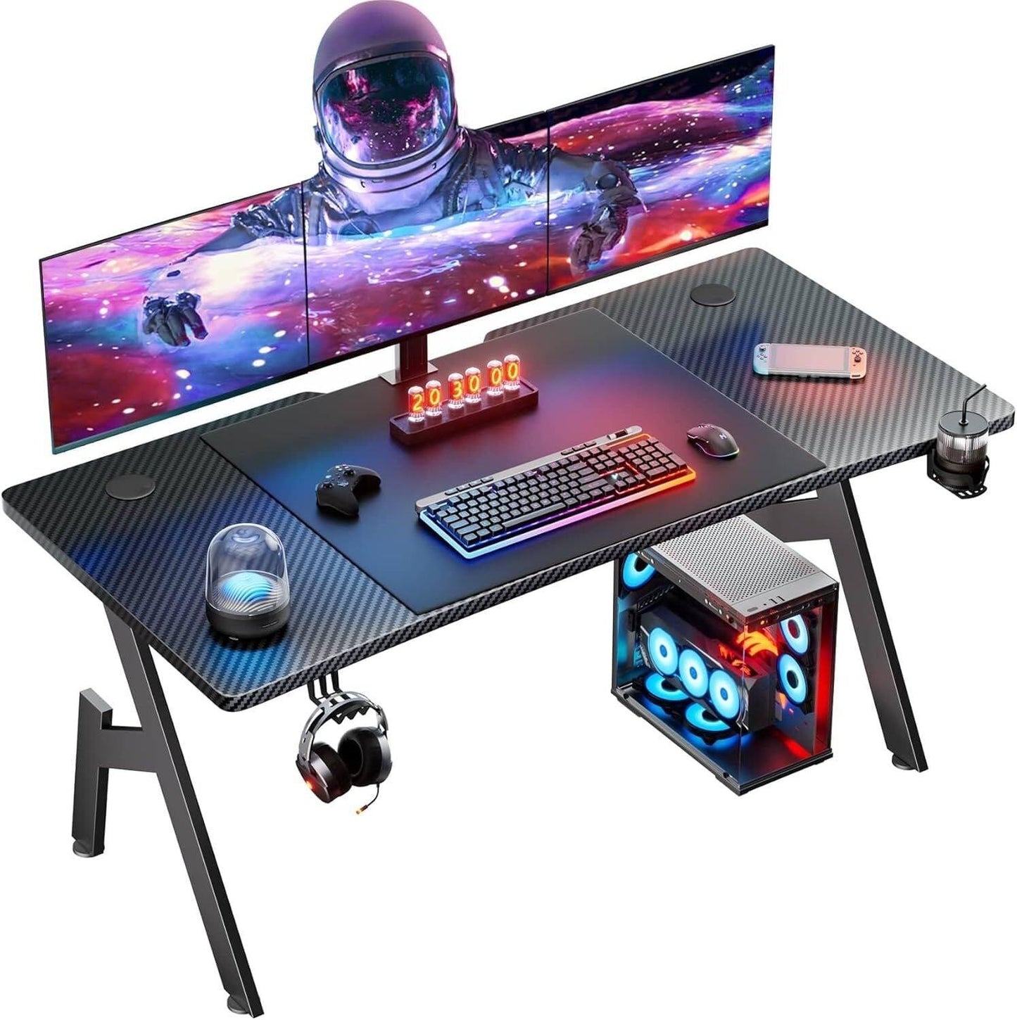 Computer Gamer Workstation Desk - Halri