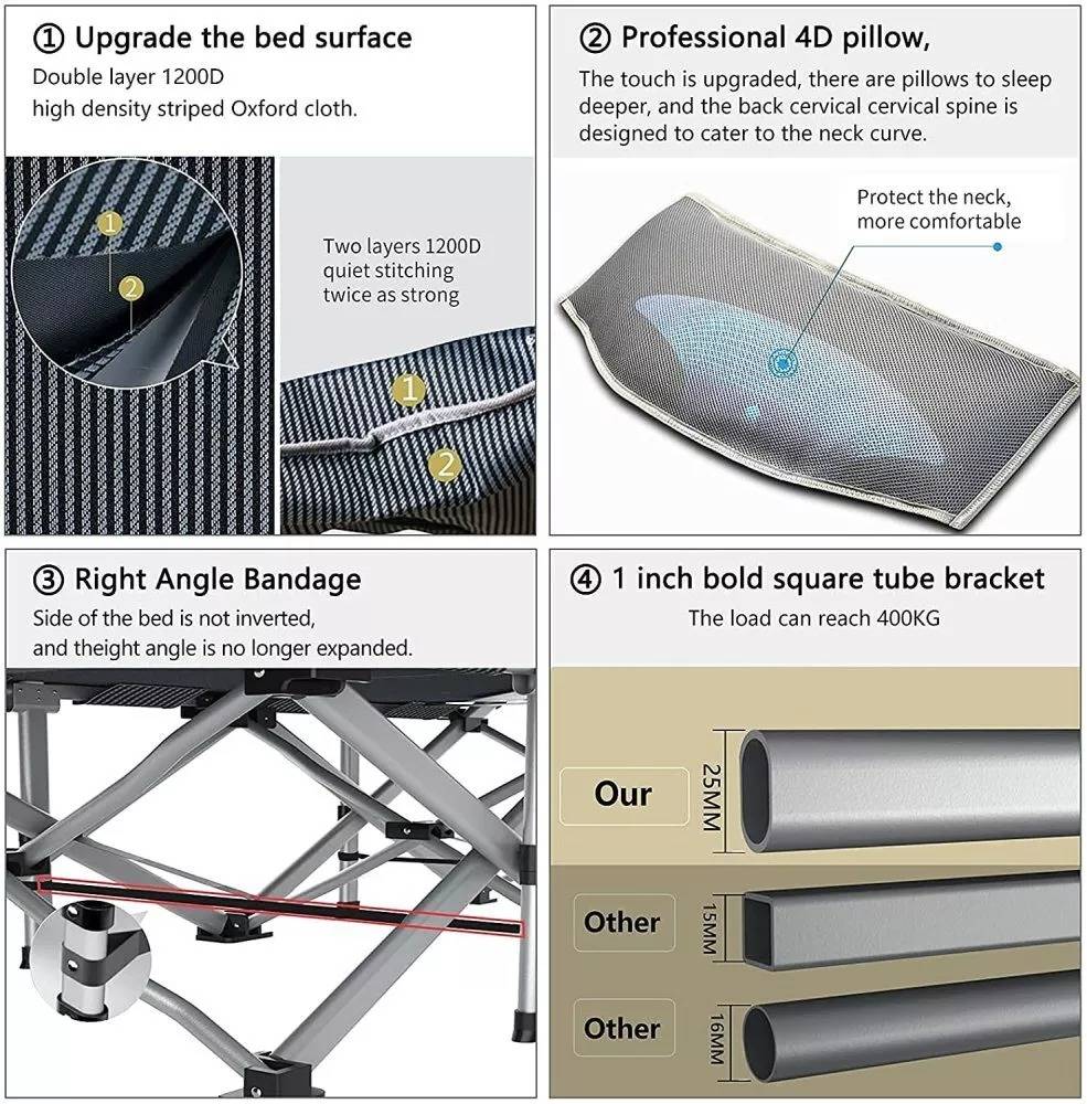 Portable Bed with Comfortable Mattress