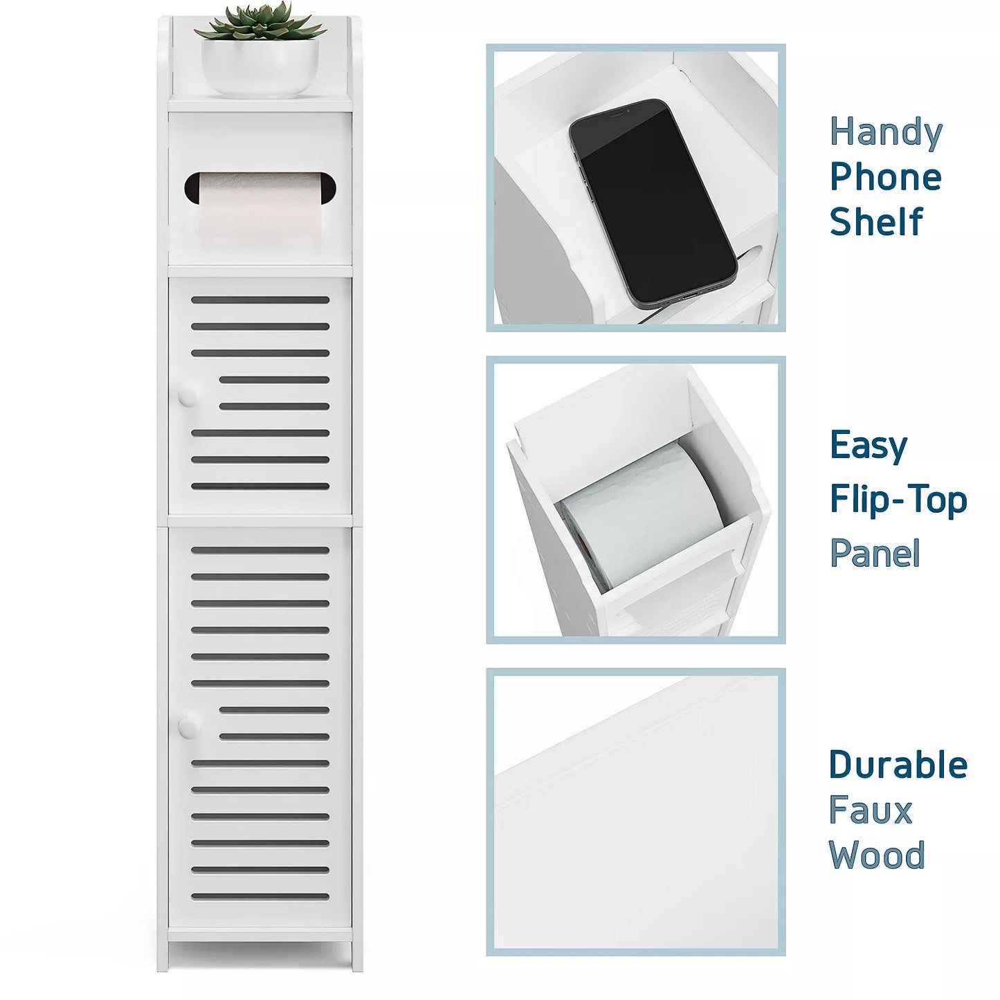 Freestanding Bathroom Toilet Paper Storage Holder