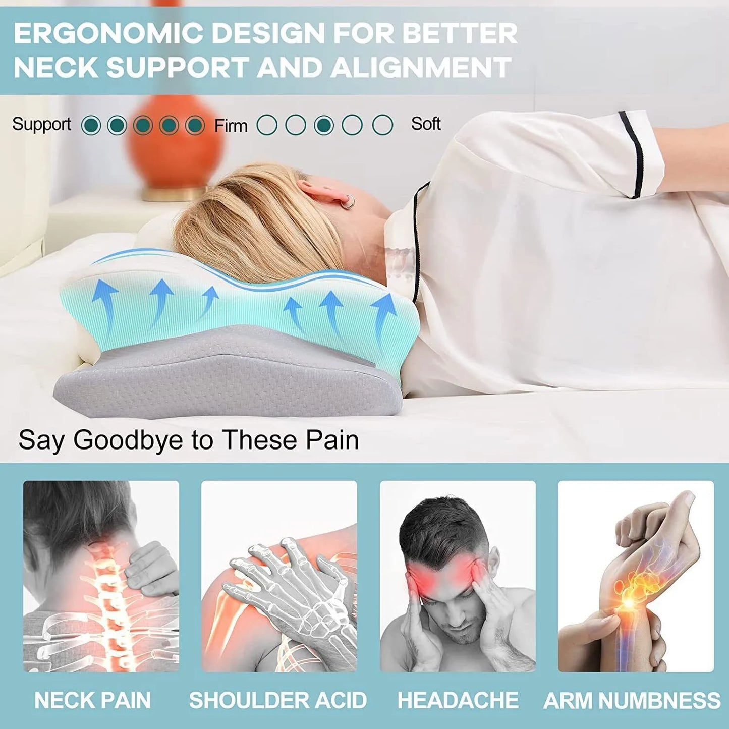 Contour Support Neck Sleep Pillow