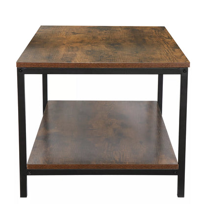 Outdoor Steel Fire Pit Table with Lid