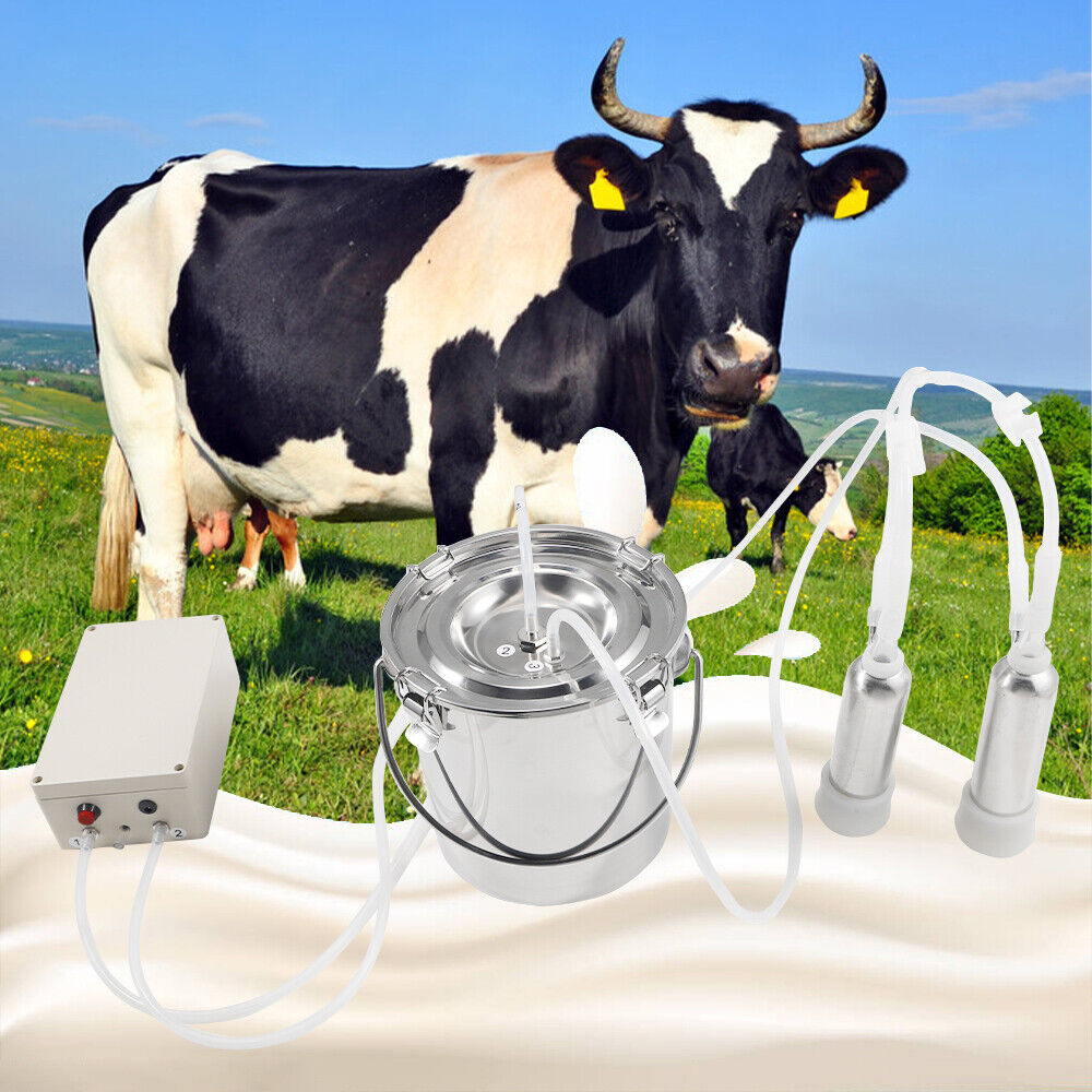Powerful Farm Cow Milking Machine 6L Capacity