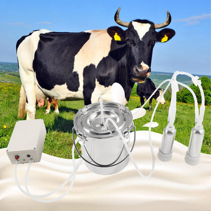 Powerful Farm Cow Milking Machine 6L Capacity