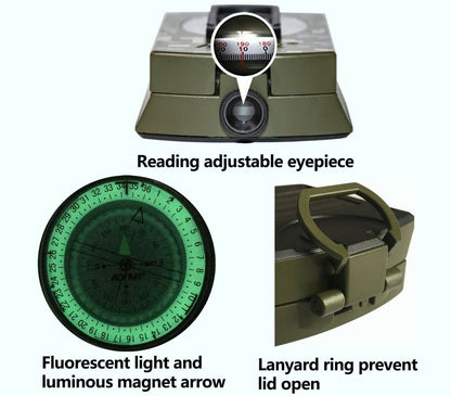 Tactical Waterproof Compass for Hiking and Outdoor Use
