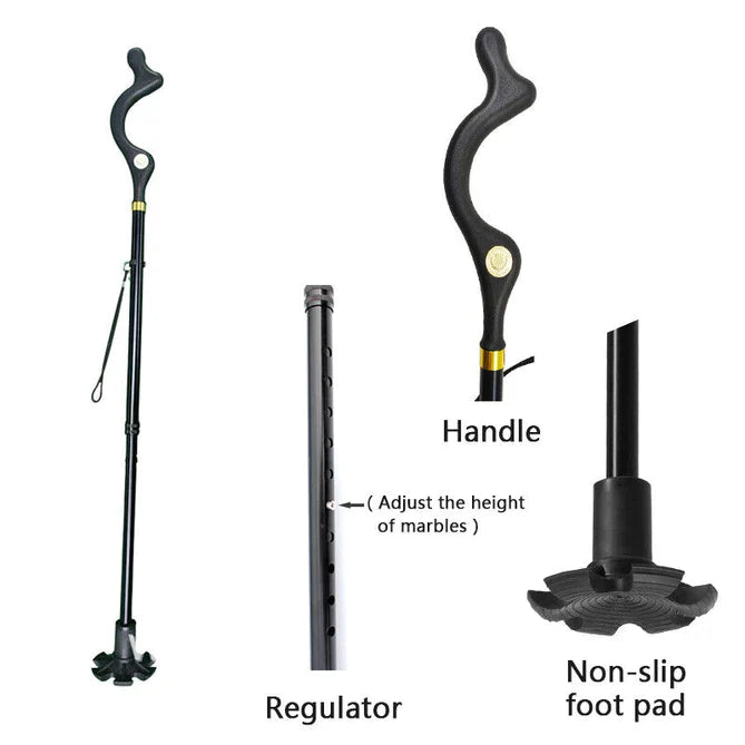 Ergonomic Walking Stick for Elderly Support