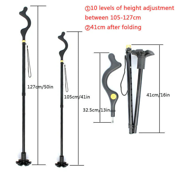 Ergonomic Walking Stick for Elderly Support