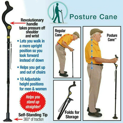 Ergonomic Walking Stick for Elderly Support