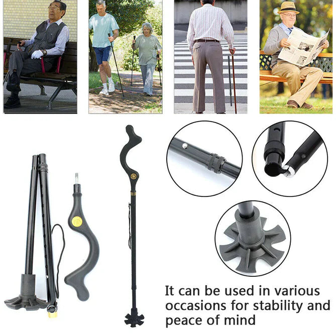 Ergonomic Walking Stick for Elderly Support
