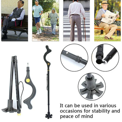 Ergonomic Walking Stick for Elderly Support