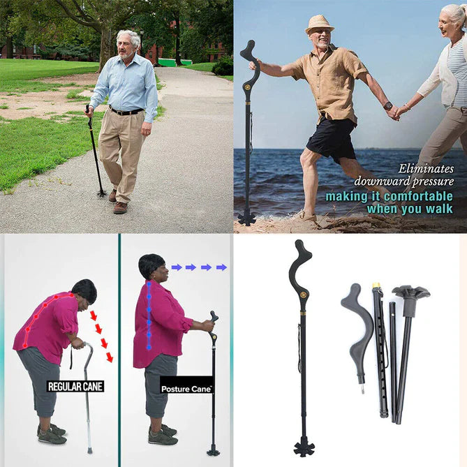 Ergonomic Walking Stick for Elderly Support