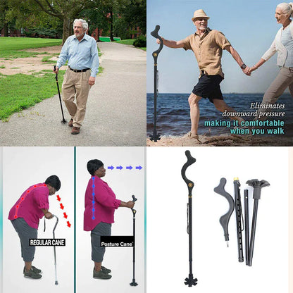 Ergonomic Walking Stick for Elderly Support