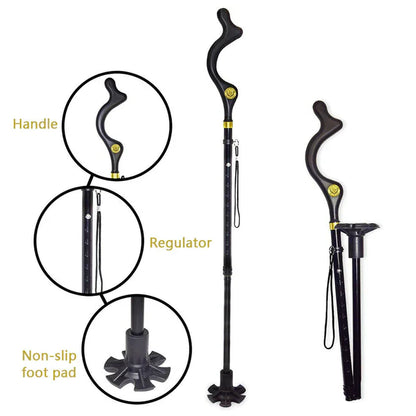 Ergonomic Walking Stick for Elderly Support