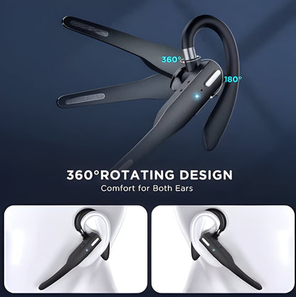 Cordless Bluetooth Earbuds with Dual Mics and Noise Reduction