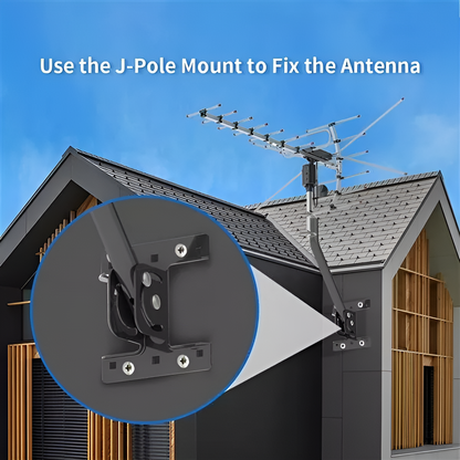 Long Range Outdoor HDTV Antenna with 360 Motor