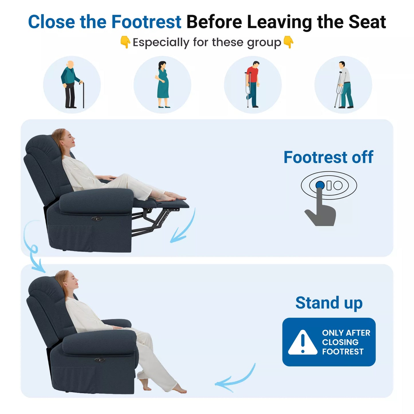 Comfortable Power Lift Recliner Chair