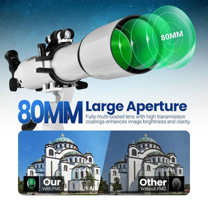 Easy Use Beginners Telescope 210X with Tripod