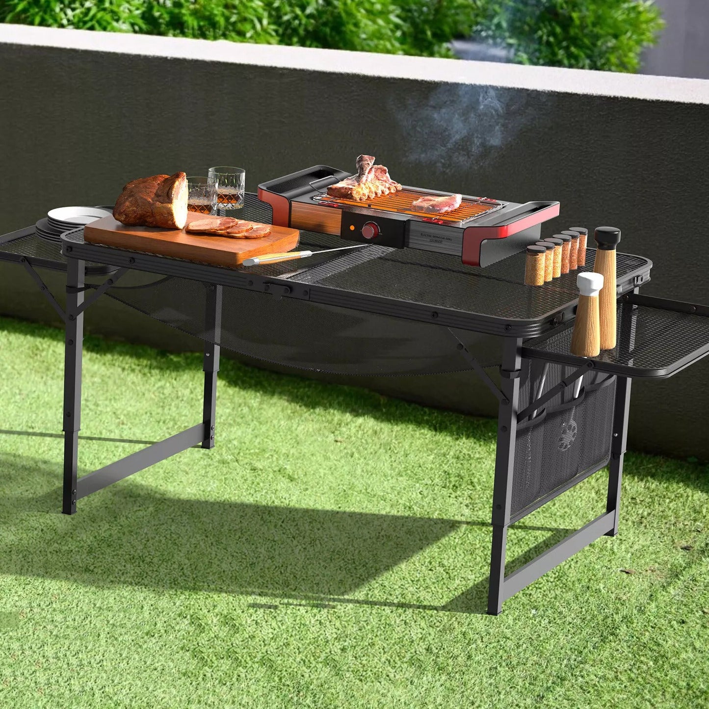 Compact Collapsible Outdoor BBQ Table - Halri