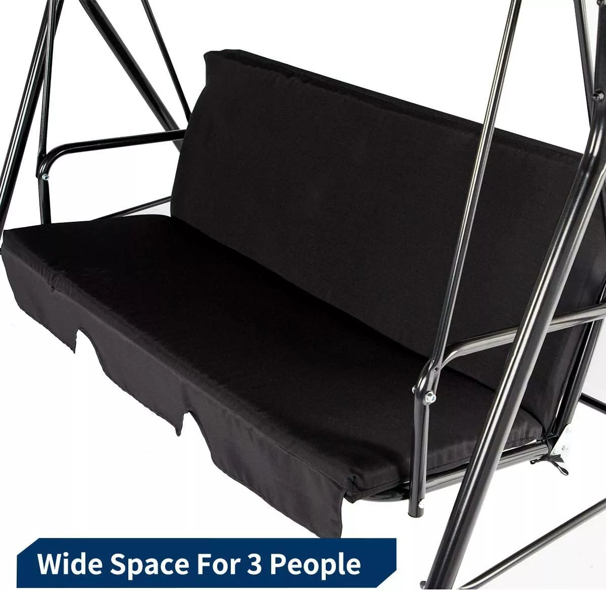 Outdoor 3 Person Porch Swing Canopy