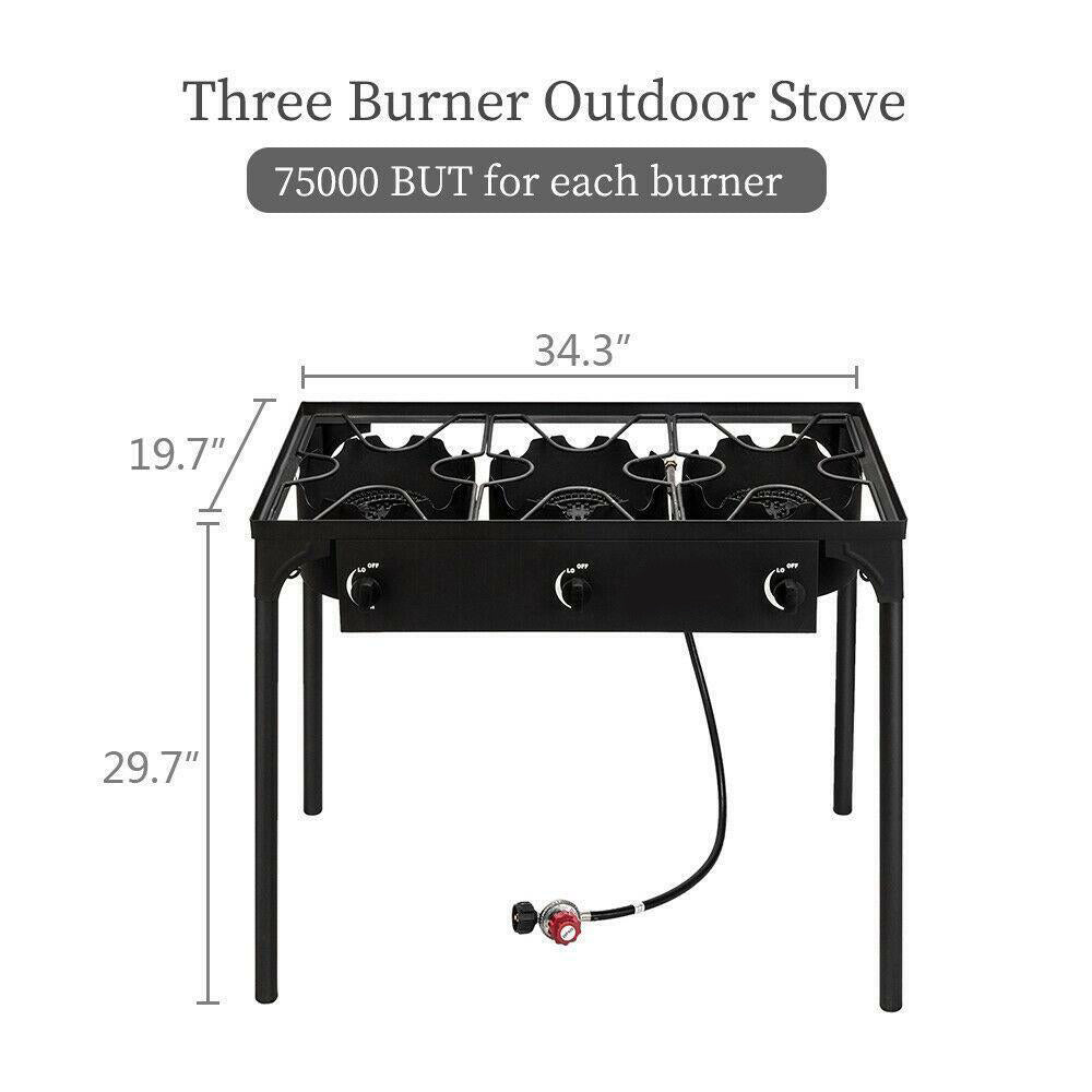 Compact Gas Camping Stove Portable Outdoor Cooker Grill