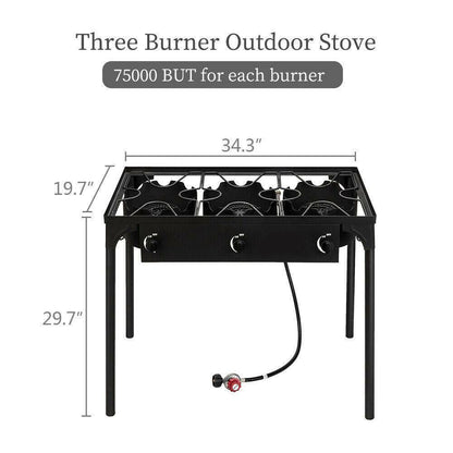 Compact Gas Camping Stove Portable Outdoor Cooker Grill