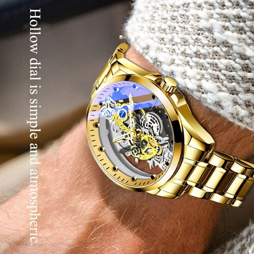 Trendy Men's Quartz Stainless Steel Automatic Watch