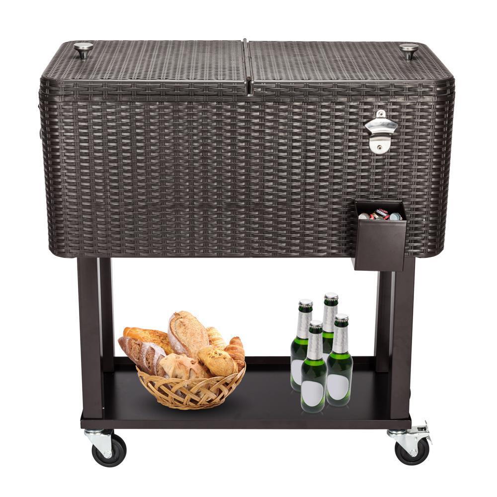 Big Wheel Outdoor Party Cooler Cart Box