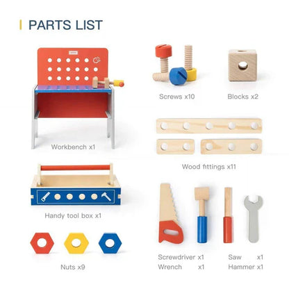 Deluxe Childrens Play Workshop Tool Set Toy