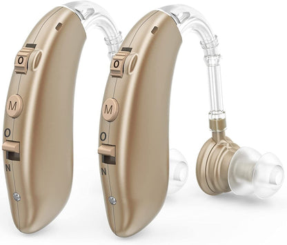 Wireless Rechargeable Ear Hearing Aids With Noise Canceling