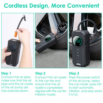 Compact Auto Tire Inflator Pump