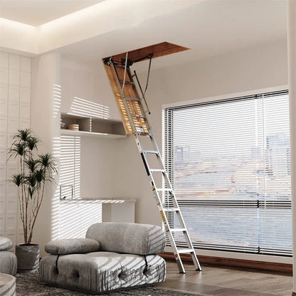 Compact Lightweight Folding Loft Ladder 54 Inch