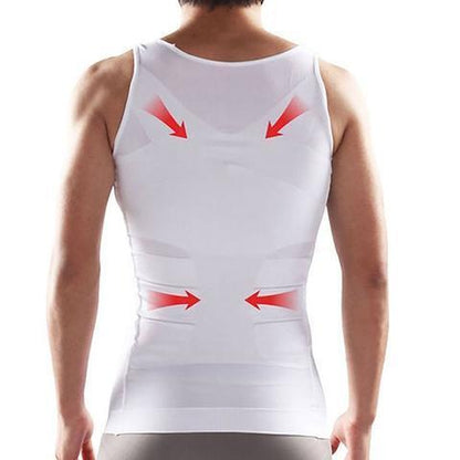 Men's Slim Fit Shapewear Compression Vest Undershirt - Halri