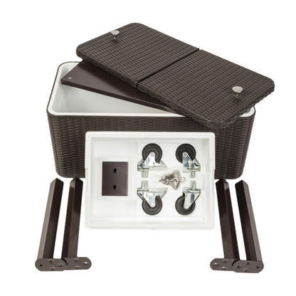 Big Wheel Outdoor Party Cooler Cart Box
