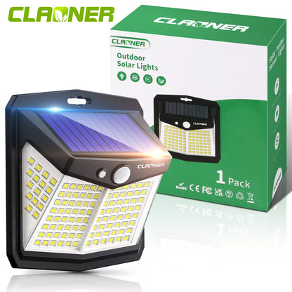 Motion Sensor Solar Powered Outside Wall Light - Halri