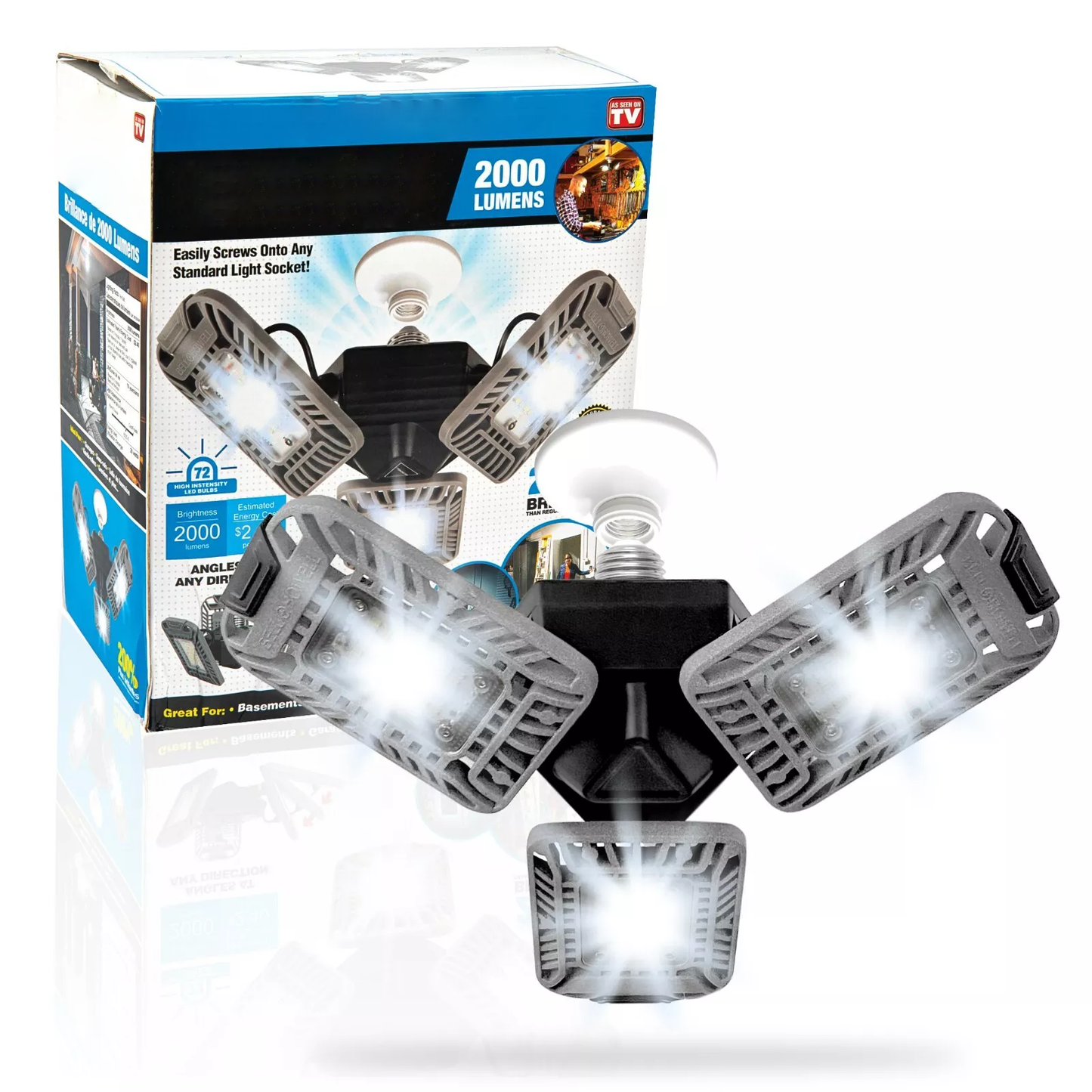 Bright 3 Head Adjustable LED Ceiling Light - Halri