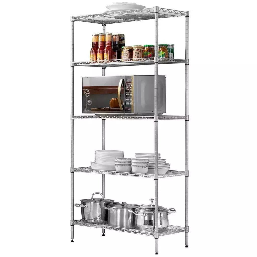 5 Level Sturdy Industrial Metal Storage Shelf - Halri