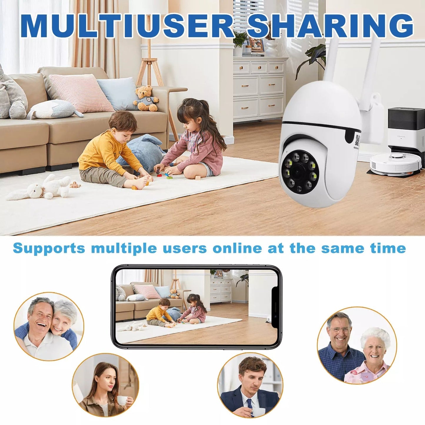 4K HD Wireless Home Security Camera System Kit