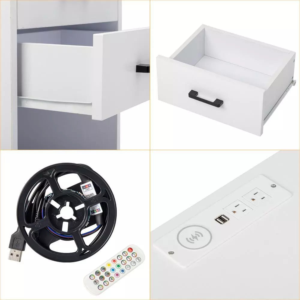 Compact Bedroom Side Table