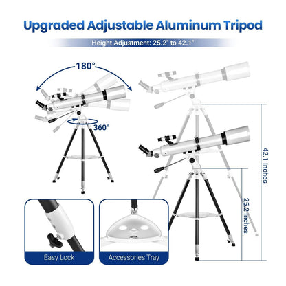 High Power 210x Telescope for Adults and Beginners