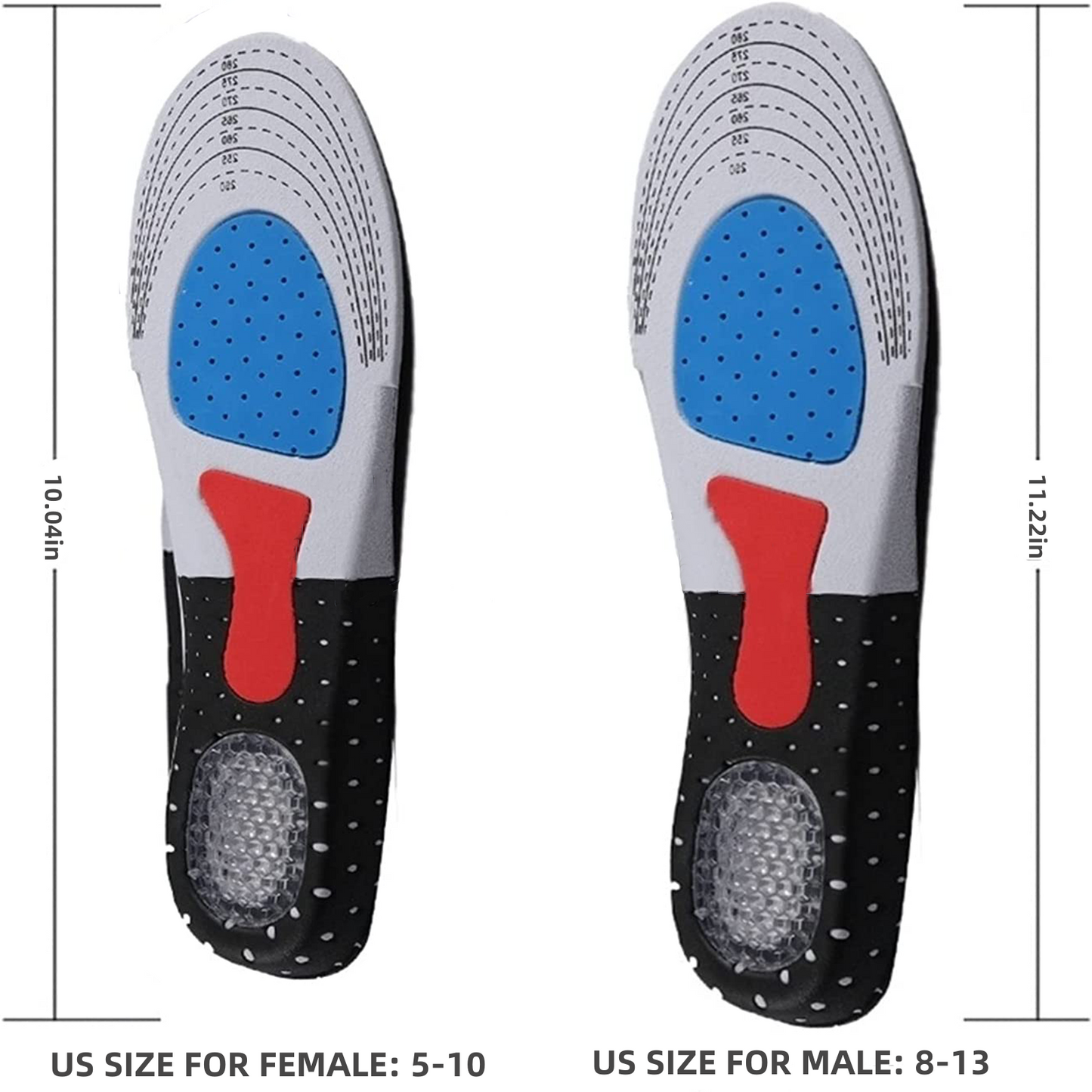 Comfortable Arch Support Insoles for Flat Feet Relief