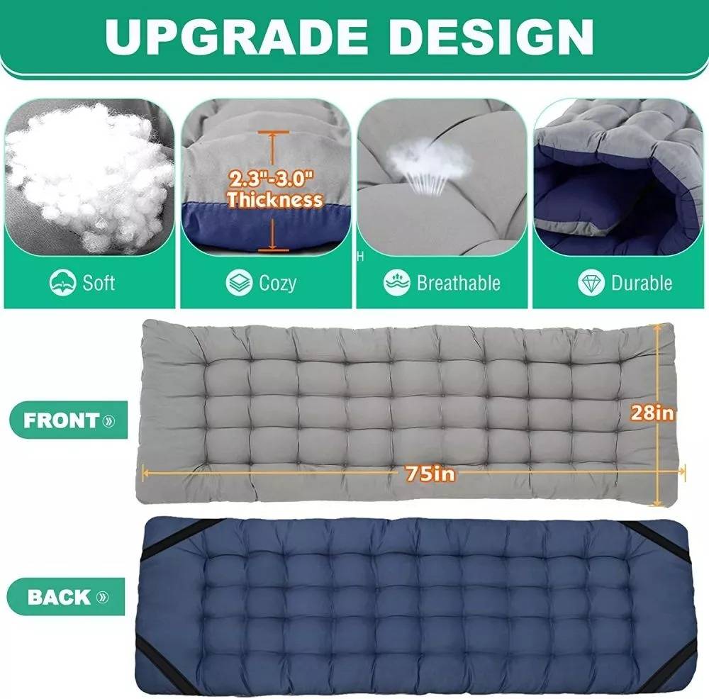 Portable Collapsible Camp Bed with Soft Mattress