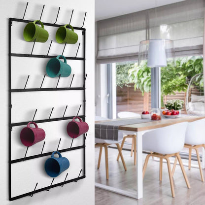 Space Saving Coffee Mug Wall Mount - Halri